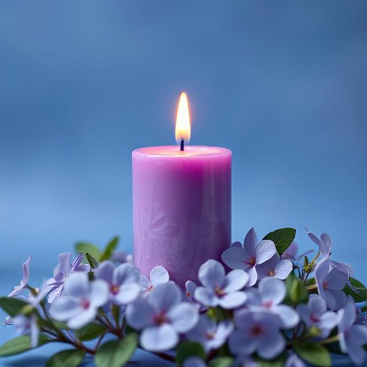 Periwinkle Lavender Candle