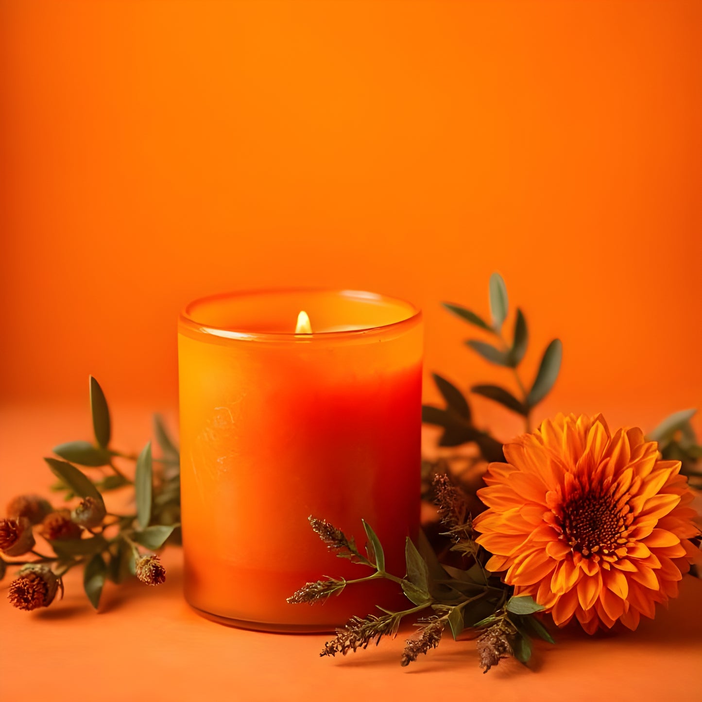 Terracotta Orange Candle